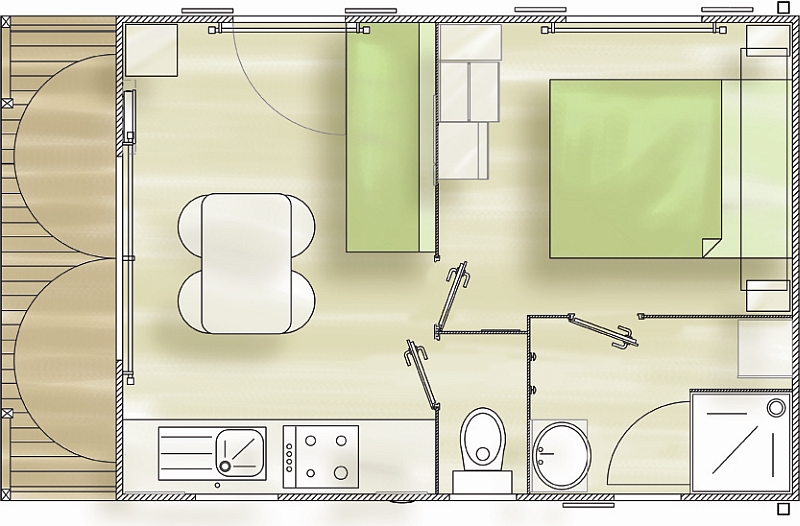 Grundriss vom Corsaire