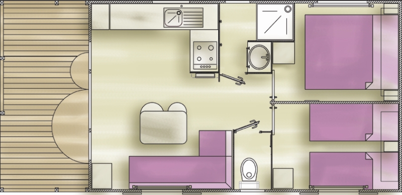 Grundriss vom Méditerranée