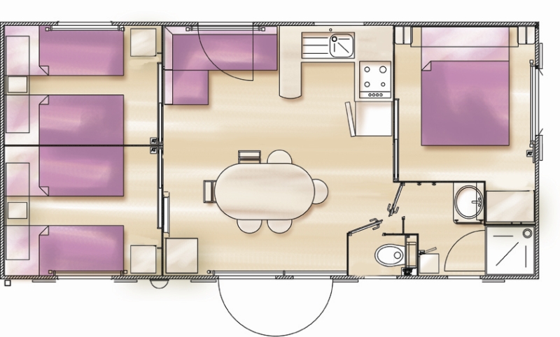 Grundriss vom Tamaris